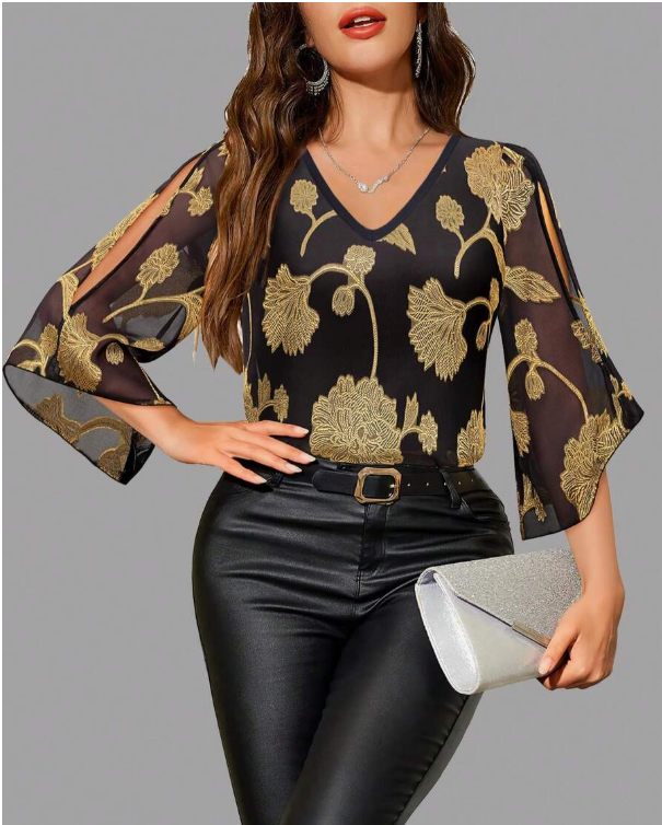 Blusa floral holgada Daniela