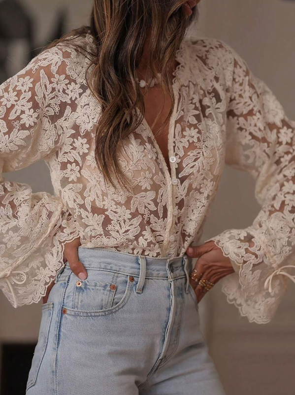 Blusa de encaje Helena
