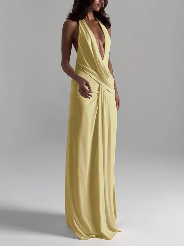 Vestido escote en V Catalina