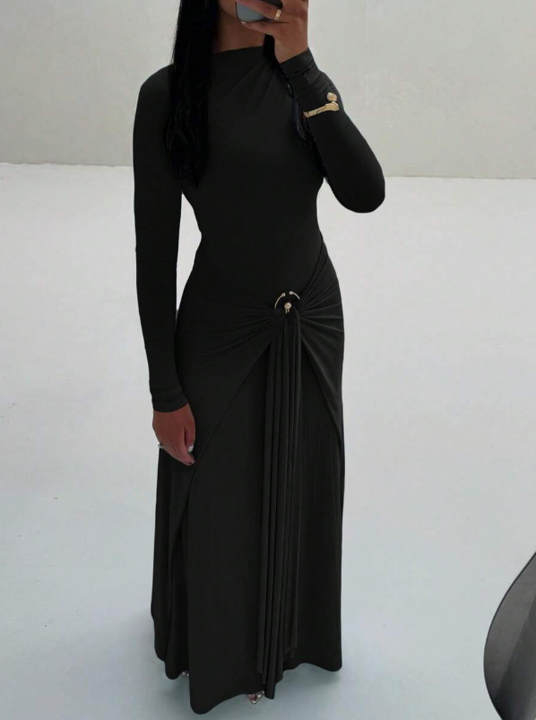 Vestido de manga acampanada Lara
