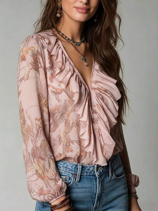 Blusa escote en V Florence
