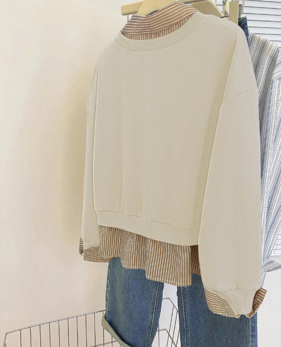 Sudadera con camisa Veronica