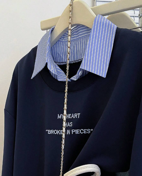 Sudadera con camisa Veronica