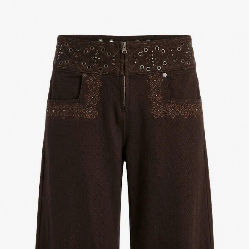 Pantalones vaqueros con bordado Gabriella