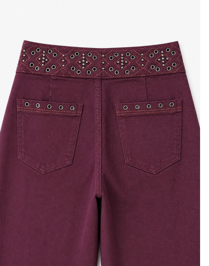 Pantalones vaqueros con bordado Gabriella