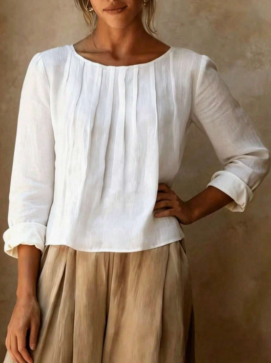 Blusa de lino Iris
