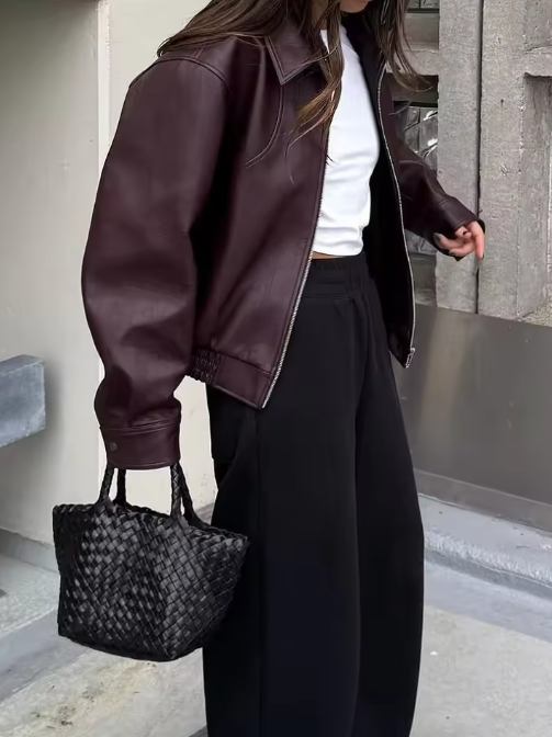 Chaqueta de cuero Ángela