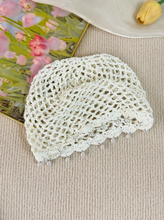 Gorro con perlas Rosabelle