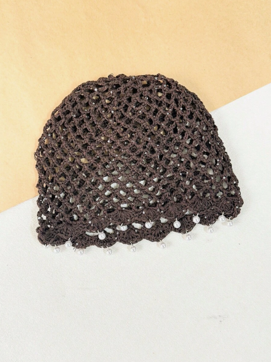 Gorro con perlas Rosabelle