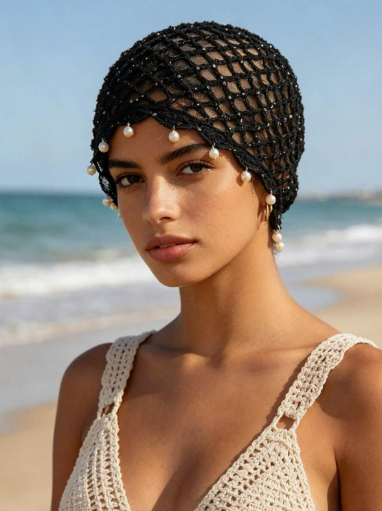 Gorro con perlas Rosabelle