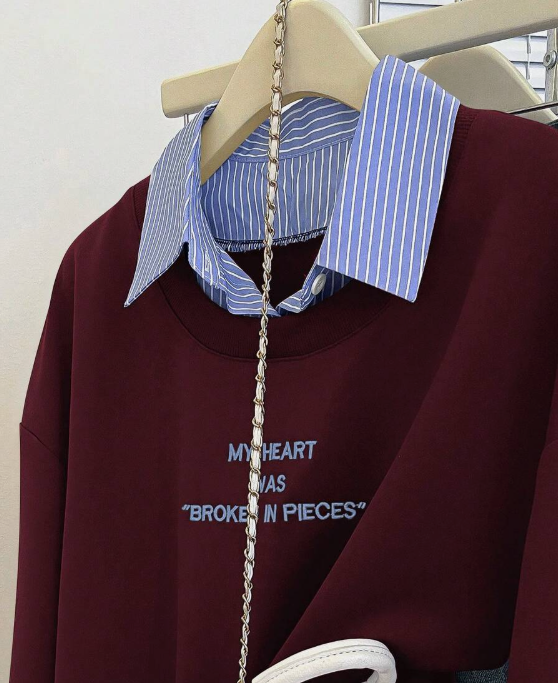 Sudadera con camisa Veronica