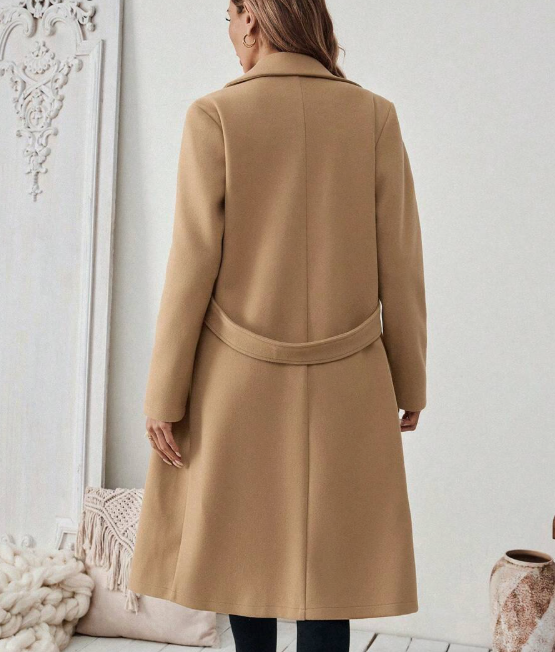 Gabardina cuello en pico Solène