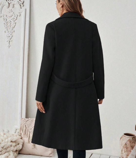 Gabardina cuello en pico Solène