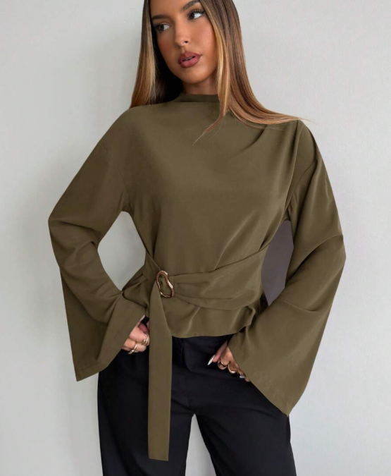 Blusa cuello alto Hiba