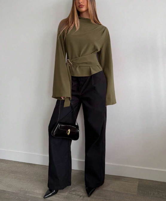 Blusa cuello alto Hiba