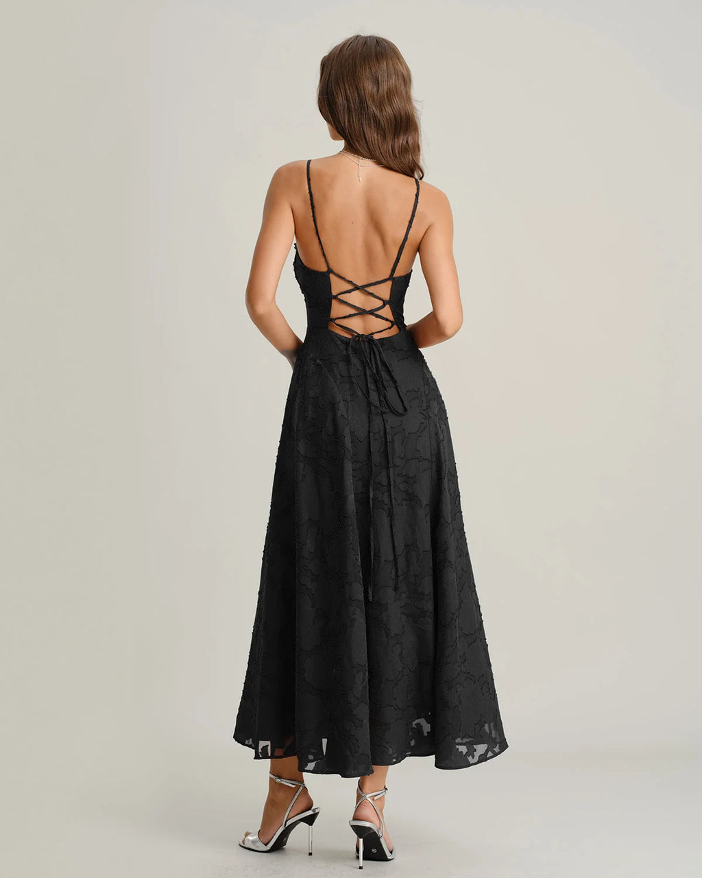 Vestido largo lencero Jaqueline