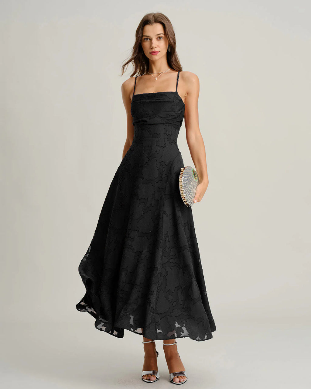 Vestido largo lencero Jaqueline